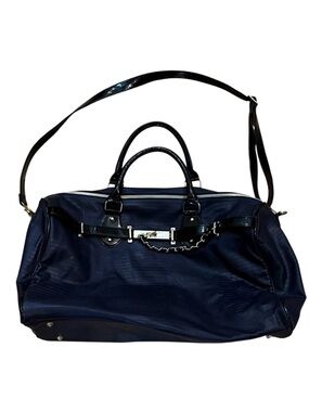STEVE MADDEN Weekender Duffel Tote Purple Pockets Zip Convert Straps Zip New XL